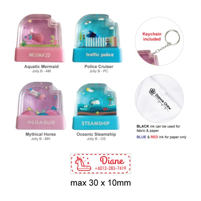 Jolly Stamp Water Park Series B with keychain 30x10mm